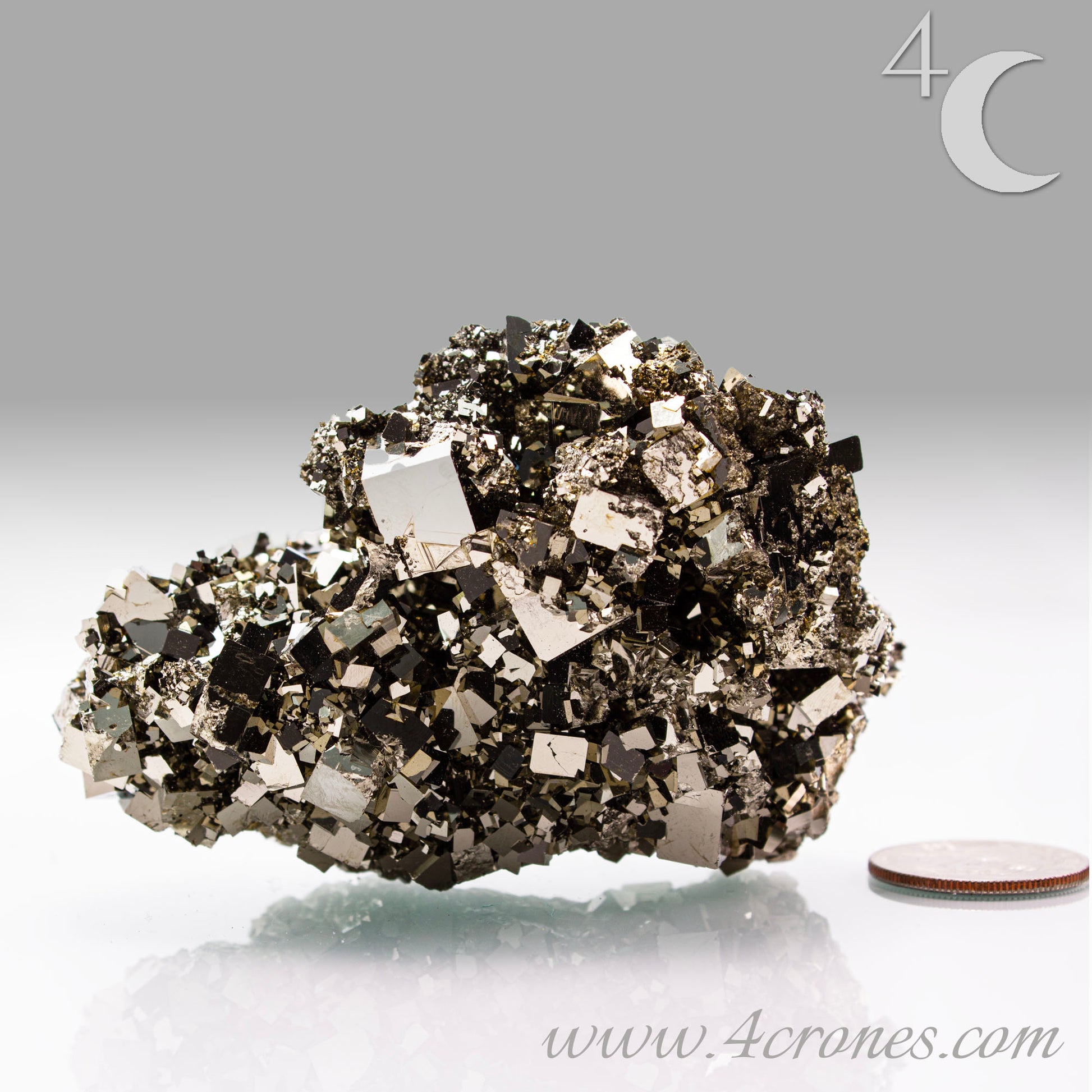 Shangbao Pyrite is a variety of pyrite, a sulfide mineral with the chemical formula FeS₂. Known for its metallic luster and brassy gold color, pyrite crystallizes in the isometric system, often forming cubic, octahedral, or pyritohedral crystals.