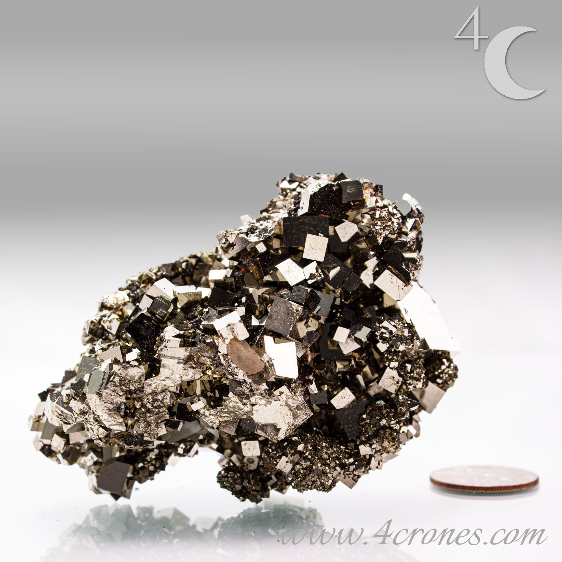 Shangbao Pyrite is a variety of pyrite, a sulfide mineral with the chemical formula FeS₂. Known for its metallic luster and brassy gold color, pyrite crystallizes in the isometric system, often forming cubic, octahedral, or pyritohedral crystals.