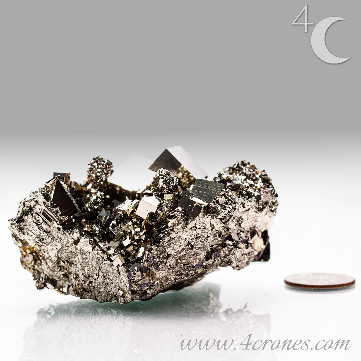 Shangbao Pyrite is a variety of pyrite, a sulfide mineral with the chemical formula FeS₂. Known for its metallic luster and brassy gold color, pyrite crystallizes in the isometric system, often forming cubic, octahedral, or pyritohedral crystals.