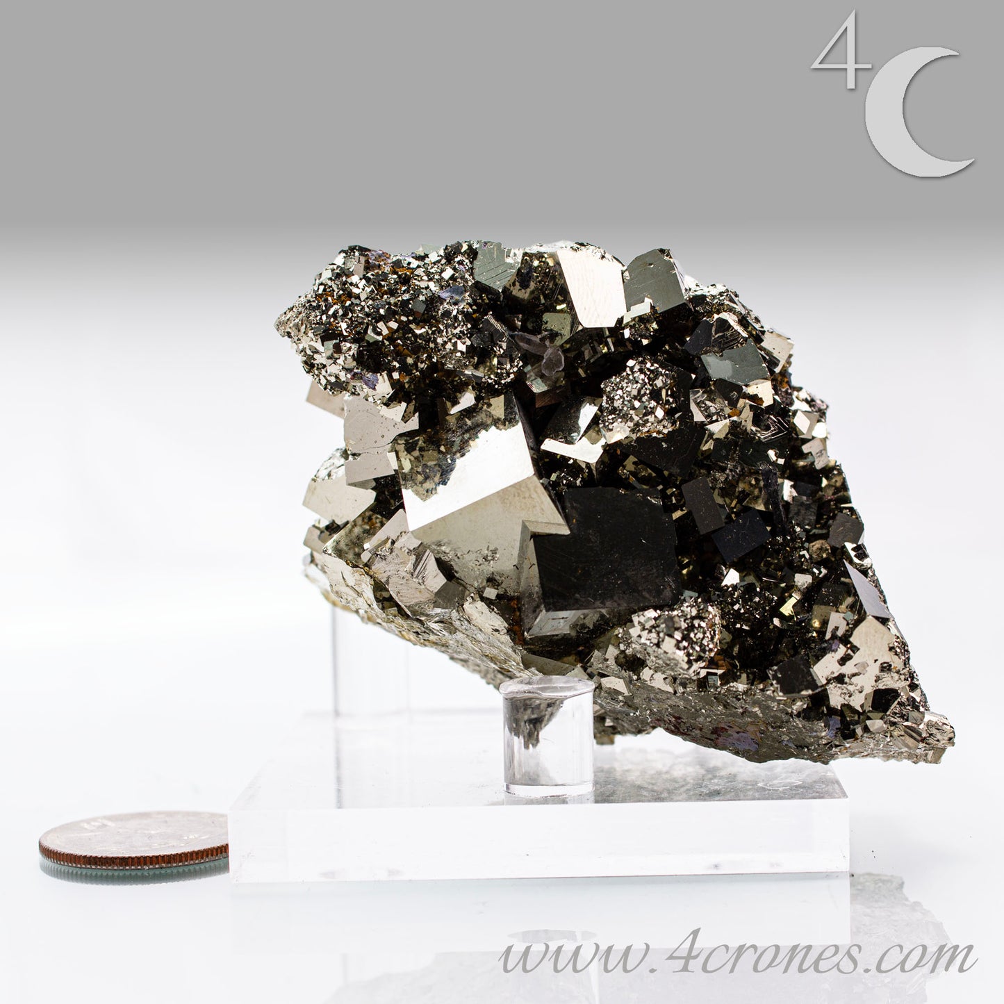 Shangbao Pyrite is a variety of pyrite, a sulfide mineral with the chemical formula FeS₂. Known for its metallic luster and brassy gold color, pyrite crystallizes in the isometric system, often forming cubic, octahedral, or pyritohedral crystals.