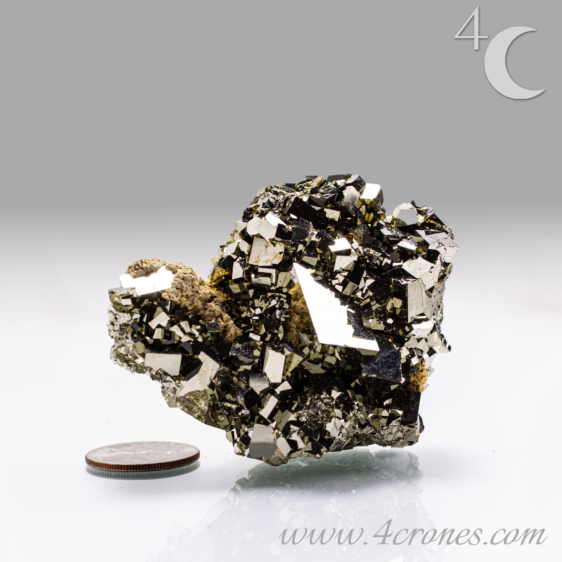 Shangbao Pyrite is a variety of pyrite, a sulfide mineral with the chemical formula FeS₂. Known for its metallic luster and brassy gold color, pyrite crystallizes in the isometric system, often forming cubic, octahedral, or pyritohedral crystals.