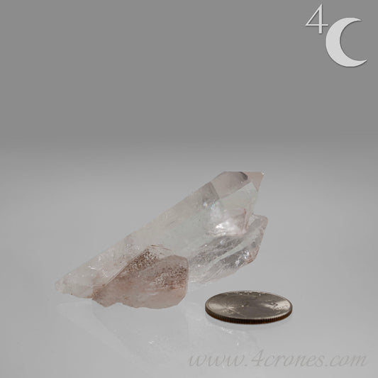 Our Lithium Quartz crystals are to die for. These dazzling specimens are astonishingly crystal clear with the softest touches of pinks and mauves. The Lumerian lines are so crisp and clean you can almost hear the ancient stories pouring out of them. These beauties will take your breath away, we kid you not. www.4crones.com