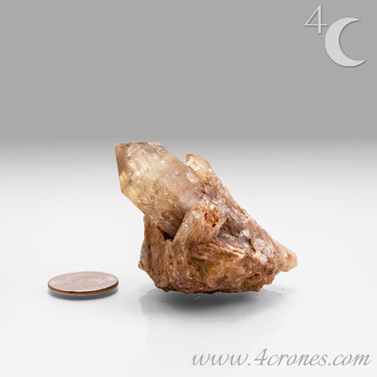 Kundalini Citrine Quartz is a stunning and rare variety of Citrine found exclusively in the Democratic Republic of Congo. This Natural Citrine is also characterized by a distinct formation of multiple terminated smaller Kundalini Quartz crystals.