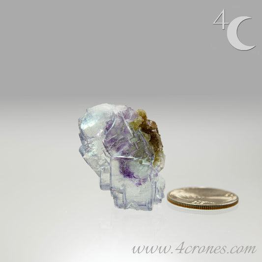 Yaogangxian  fluorite is cherished for its exceptional quality and crisp beauty with stunning water-like cubic crystals and purple-blue phantoms that create a mesmerizing effect.  www.4crones.com