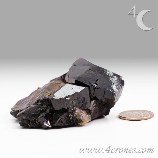  High-quality Black Tourmaline (Schorl) from Erongo, Namibia is an amazingly beautiful specimen with very clear geometric faceting similar to the three-pointed star and is referred to as the Mercedes top by many mineral collectors. www.4crones.com